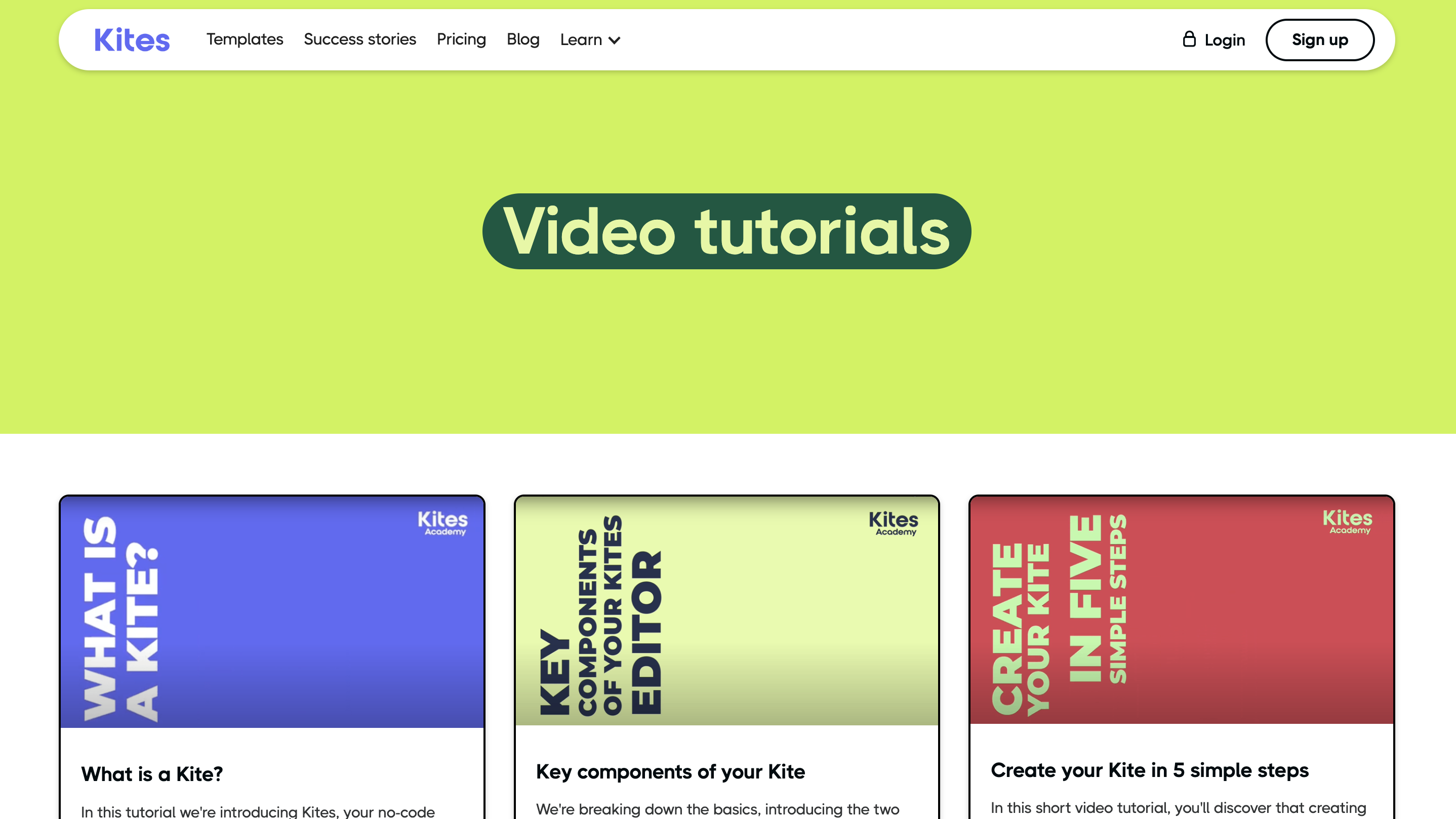 Kites Academy Free video tutorials for mobile website creation